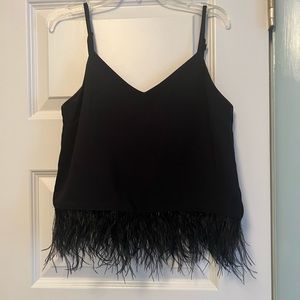 WAYF feathered camisole top